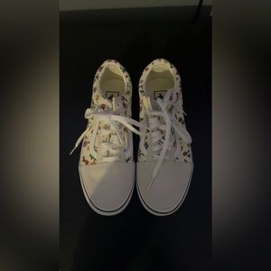 floral old skool vans